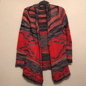 Hooded open cardigan